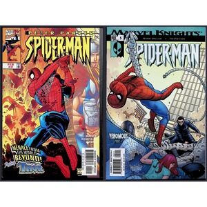 Spider-Man 2X Comic Lot #2 5 Peter Parker Marvel Knights Thor Marvel